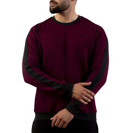 Lounge-Ready Maroon Sweatshirt-RS06